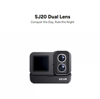 SJCAM SJ20 enregistreur de conduite de moto double caméra HD 4K caméra de sport caméra pouce cyclisme plongée en plein air vlog en direct