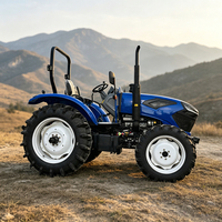 Tracteur à roues 4x4 avec moteur diesel, boîte de vitesses automatique, compatible avec le charrue, l'herse, le semoir, la tondeuse et autres accessoires agricoles