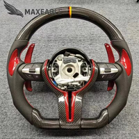 Volant sport personnalisé en fibre de carbone pour BMW F30 F10 Série 3 Série 5 X5 X6 E90 E92 M3 M5 E46 F20 F12 F80 F82 avec éclairage LED