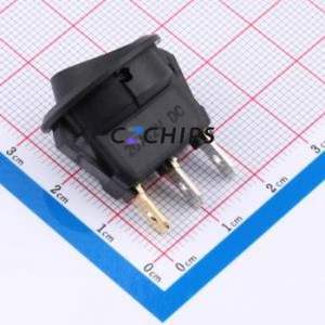 KCD1-202-B Rocker Switch Through hole Component (THT) Switch 23mm 20.5mm 25mm Concave Bend - Product Image 2