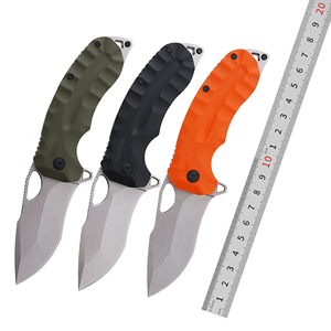 Coltello Tattico Pieghevole in Acciaio D2 con Manico Antiscivolo G10, Strumento Portatile per Campeggio, Escursionismo e Sopravvivenza, Supporta Personalizzazione OEM/ODM - Product Image 6