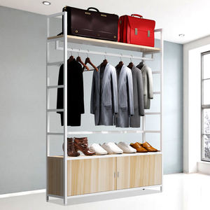 Exhibidores de Ropa Metálicos Ajustables y Personalizables, Sistema de Estanterías para Prendas, Equipo de Exhibición Comercial para Tiendas de Ropa - Product Image 2