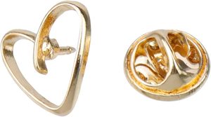 Savagrow Sets Gold Heart Shape Formal Modesty Brooch Pins <b>Decorative</b> Dainty Pins for Scarf Bag Dress Lapel Spring <b>Summer</b> - Product Image 3