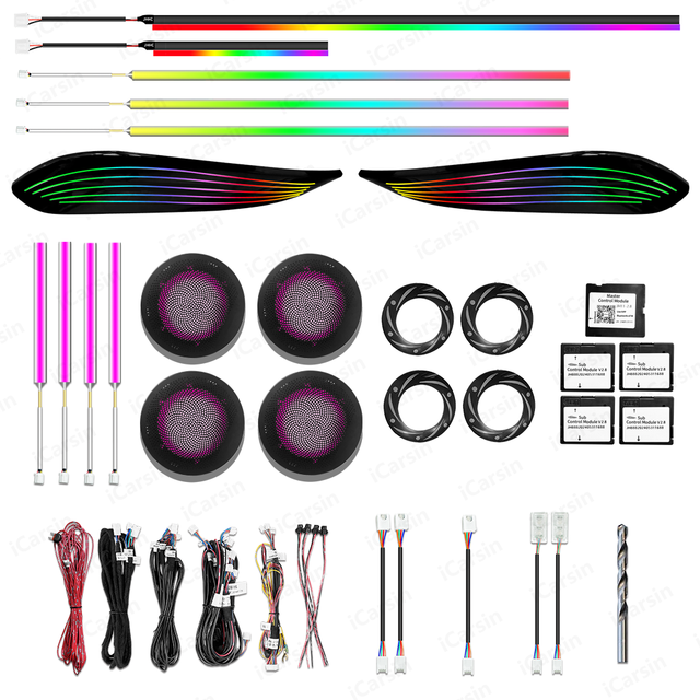 Upgrade 256 Colors Symphony LED Car Interior Ambient Lighting for BMW 4 Series M4 F82/F83 Atmosphere Strip Accessories