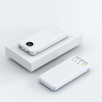 Batterie externe à charge rapide PD22.5W 30000mAh/20000mAh/10000mAh, chargeur portable avec écran numérique, prix d'usine