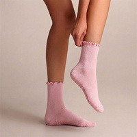 Chaussettes de yoga BiLu en gros, chaussettes antidérapantes personnalisées pour femmes, chaussettes de fitness Pilates avec logo sur mesure