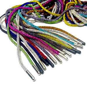 เชือกคริสตัลสีม่วงองุ่นขนาด 6 มม. ยาว 53.5 นิ้ว จากโรงงานโดยตรง สำหรับเสื้อฮู้ดดี้ หมวก และกระเป๋า - Product Image 4