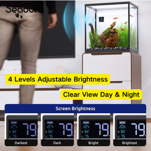 Termômetro Externo para Aquário Seaoura SR-801 com Sensor de Movimento, Termômetro Digital com Despertador Automático para Aquário e Terrário - Product Image 1