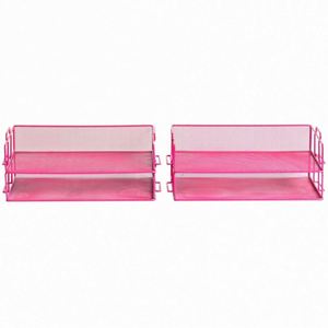 <b>Desktop</b> Letter Tray File Organizer Sorter Desk Document Organizer <b>Shelf</b> Tray Magazine Holder 4 Tier Stackable Heavy Duty Metal - Product Image 4