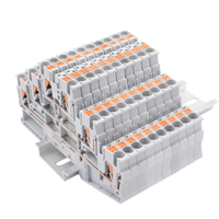 Borne de raccordement rapide QPT2.5-3L à trois couches de qualité supérieure, blocs de bornes de câblage PT