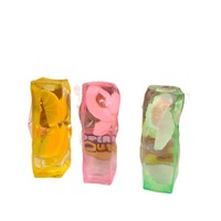Vaseline Fruit Bar Squishy Moldable Slow Rise Transparent Jelly Fruit Strip Squeeze Toy Soft Stress Relief Fidget Wholesale
