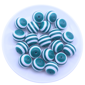 Cuentas de Resina Redondas Gruesas a Granel, 20 mm, 100 Piezas, Color Azul, Morado y Blanco, para Hacer Joyas, Collares y Pulseras - Product Image 6