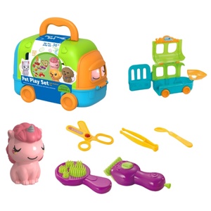 EPT 10PCS Set Mainan Peran Perawatan Hewan Peliharaan Anjing dari Plastik untuk Anak Usia 3+ Tahun, Mainan Edukasi Imajinasi - Product Image 4