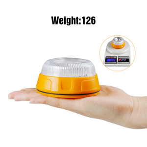 Moons Been – lumière d'avertissement de circulation, LED jaune, clignotante, lumière d'urgence pour voiture, support magnétique, DC 12V - Product Image 2