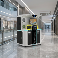 Mesin Penjual Kopi Otomatis AI Robot Barista Pembuat Espresso Layar Sentuh 7 Inci SDK Pembersihan Otomatis Manajemen Cloud