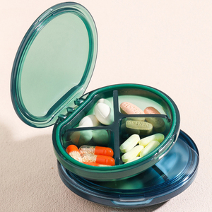 Pastillero Portátil JUXINDA, Organizador de Medicamentos Mini para la Mañana, el Mediodía y la Noche, Dispensador de Pastillas con 4 Compartimentos - Product Image 2