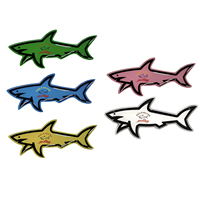 Élégant Paul Shark Thème Yachting Marchandise Personnalisée 3D Étanche DIY Décorations Résistant Aux UV Autocollant Paul Shark