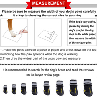 Chaussures imperméables pour chiens Bottes chauffantes Protecteurs de pattes Bottes pour la protection contre la chaleur des jours de neige d'hiver avec bande réfléchissante