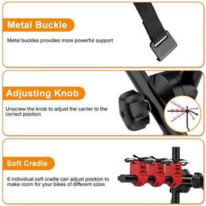 Portabicicletas Universal Plegable para Coche, Soporte para Bicicletas, para Viajes y Transporte, para Hatchback, Sedán y Minivan - Product Image 6