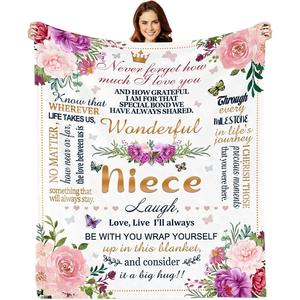 Sunflower Flannel <b>Blanket</b> Throw <b>Blanket</b> Nap <b>Blanket</b> Skin Friendly Reversible for Winter Warmth Custom Print Bulk Wholesale - Product Image 6
