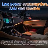 Kit d'éclairage d'ambiance intérieur de voiture 12V 64 couleurs pour LYNK&CO 01 02 03 EMP 2018-2022 21 25, ensemble de 4 feux RGB Phantom pour portières