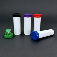 Tube d'emballage en PP de 45g pour bonbons effervescents, avec couvercle déshydratant en silice et impression par transfert thermique – Vente en gros usine