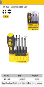 Top 9-Piece Multifunctional Steel <b>Precision</b> <b>Screwdriver</b> <b>Set</b> Hand Tool with Non-Slip Handle for Repair Use - Product Image 2