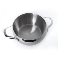 Ensemble de casseroles en acier inoxydable 304 en forme de pomme, avec poignée anti-brûlure, compatible induction, personnalisable