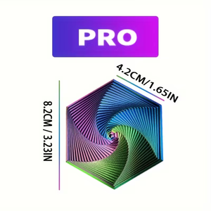 Juguetes Antiestrés para la Oficina |   Cubo Infinito y Hexágono Fractal de Plástico Impreso en 3D, Ecológico para Todas las Edades - Product Image 2