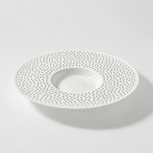 Restaurant commercial vaisselle en porcelaine blanche plats de cuisine <span class=keywords><strong>assiette</strong></span> <span class=keywords><strong>creuse</strong></span> à large bord <span class=keywords><strong>assiette</strong></span> profonde chapeau de paille <span class=keywords><strong>assiette</strong></span> à pâtes en céramique - Product Image 5
