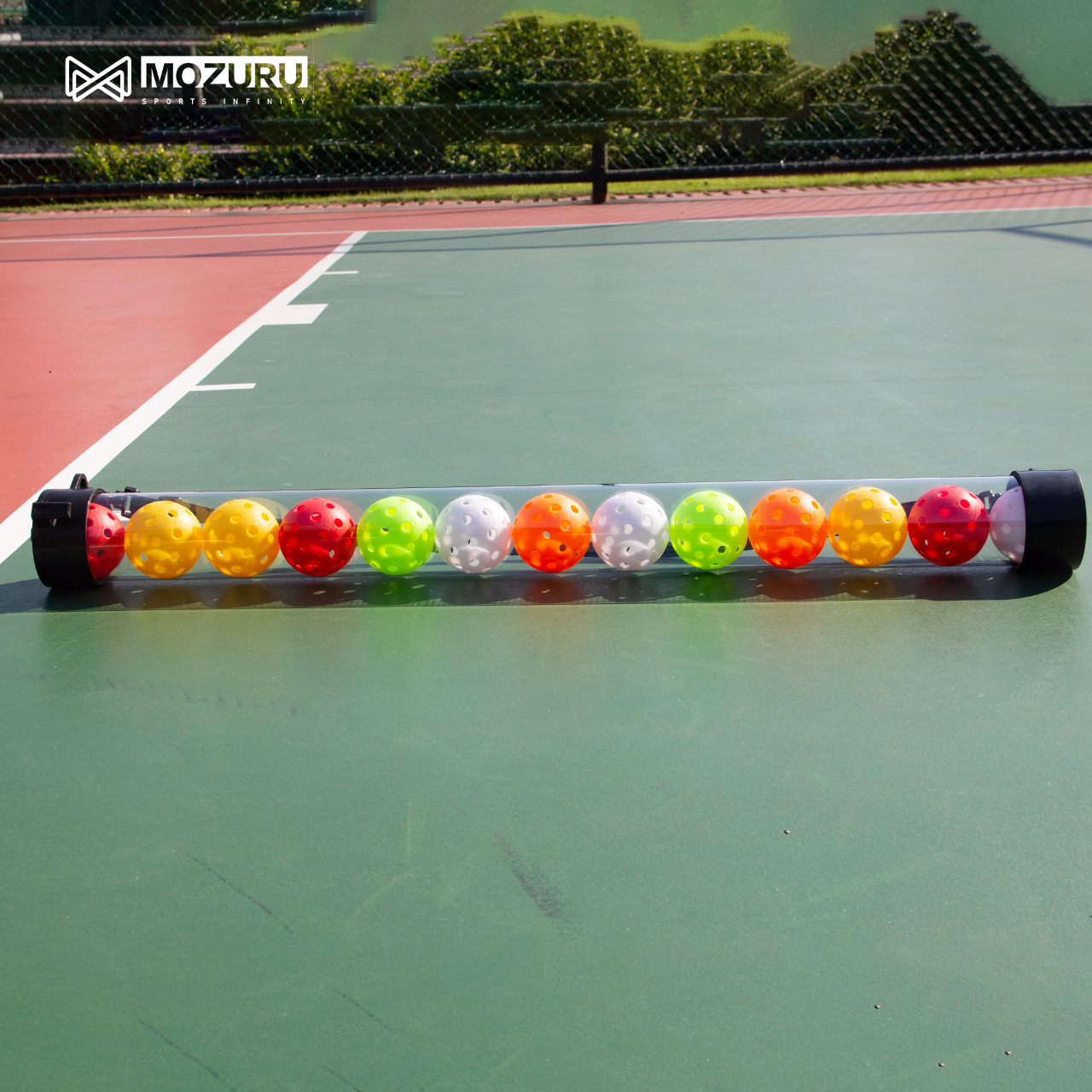 Pickleball Picker Upper Holds Balls, Lightweight Pickleball Ball Picker Hopper Tube Retriever Collector with Shoulder Strap