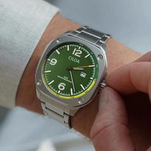 CILOA Green Round Customizable <b>Men's</b> <b>Watch</b>, Luxury High-Quality Gift, Calendar, <b>Waterproof</b>, High-End 2026 Quartz <b>Watch</b> - Product Image 3