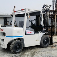 Forklift Diesel Counterbalance TCM FD50 5 Ton Bekas, Panjang Garpu 1220mm, Lebar Garpu 150mm, dengan Mesin Mitsubishi S6S untuk Pabrik