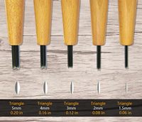 Kit de 7 outils de sculpture sur bois en acier inoxydable avec étui souple pour la sculpture manuelle, le linogravure et l'impression sur bois - Kit de linogravure DIY