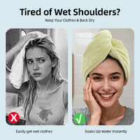 Serviette en microfibre satinée super absorbante magique pour femmes, turban à séchage rapide, serviette de séchage des cheveux