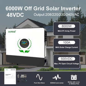 6KW Off Grid Hybride <span class=keywords><strong>Inverter</strong></span> met Dubbele MPPT Solar Ingang 48V 6000W Enfase 6KVA 220V 230V Parallel voor Groothandel Aangepast - Product Image 3