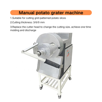 Coupe-frites manuel commercial, machine à former des grilles de pommes de terre en une seule étape pour l'industrie alimentaire et la restauration, râpe à pommes de terre manuelle