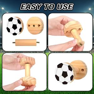 Wooden <b>Curtain</b> <b>Hook</b> Baseball Style Wall Mounted Solid Wood <b>Curtain</b> Holder For Bedroom Living Room - Product Image 4
