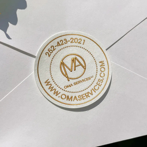 Gouden foliestickers op maat, hoogwaardige zelfklevende stickers met aangepaste logo's en gepersonaliseerde labels - Product Image 2