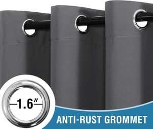 <span class=keywords><strong>Tende</strong></span> Termoisolanti JA con Occhielli, Moderne in 100% Poliestere, per Finestre di Camera da Letto <span class=keywords><strong>e</strong></span> Soggiorno, Completamente Oscuranti - Product Image 5