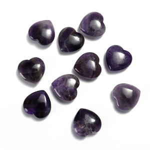 Piedra de Corazón de Cuarzo Rosa, Ágata Roja y Amatista al por Mayor 2026, Técnica de Tallado Grabado, Corazón de Cristal de 30 mm, Piedra Preciosa Natural - Product Image 2