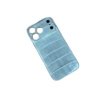 Nouvelle coque en cuir de crocodile véritable brillant, entièrement enveloppante et faite à la main, pour iPhone 18 17 Pro 18 17 Pro Max avec aimant