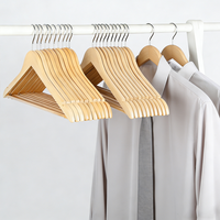 Owentek Cintres en bois pour vêtements, vente en gros, très demandés, pour présentation en magasin de vêtements, avec barre de suspension