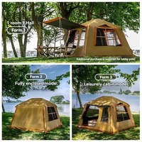 Carpa Inflable Oxford de Doble Pared Premium, Impermeable, Resistente a la Abrasión, de Fácil Montaje, para Campamento Familiar, Senderismo y Actividades al Aire Libre