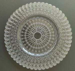 Piastra <span class=keywords><strong>di</strong></span> ricarica in <span class=keywords><strong>vetro</strong></span> <span class=keywords><strong>trasparente</strong></span> da 13 pollici per piatti e piatti - Product Image 3