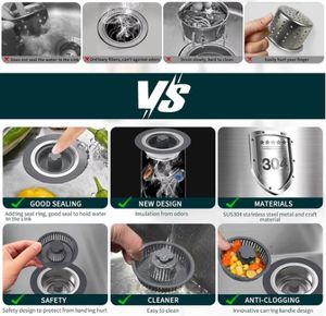 3 in 1 Kitchen <b>Sink</b> Drain <b>Strainer</b> and Stopper Combo, Stainless Steel Pop up Kitchen <b>Sink</b> Stopper, <b>Sink</b> Drain <b>Strainer</b> for Stand - Product Image 6