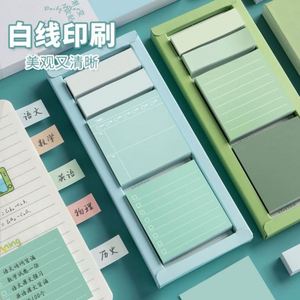 Bloc-notes autocollants couleur macaron, 480 feuilles, réutilisables, avec boîte cadeau pour une prise de notes efficace - Product Image 2