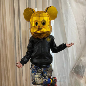 Masque <span class=keywords><strong>de</strong></span> lapin miroir, <span class=keywords><strong>casque</strong></span> discothèque, masque <span class=keywords><strong>de</strong></span> lapin miroir pour cosplay, performance, tenue - Product Image 6