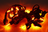 IP44 Extérieur Décoratif De Noël 14v En Plastique Flamme Lampe Festoon E14 Led Clignotant Ampoule