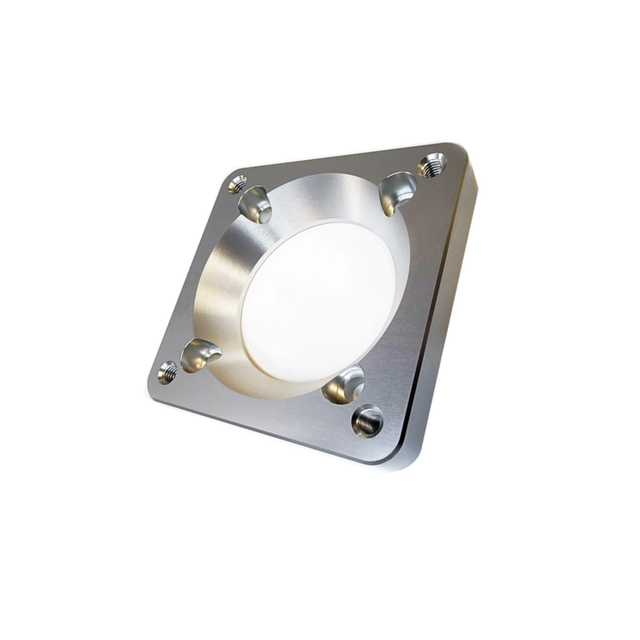 Oem CNC Milling Machined Billet 6061 Aluminum Sliver Intake Manifold Adapter Throttle Body Plate